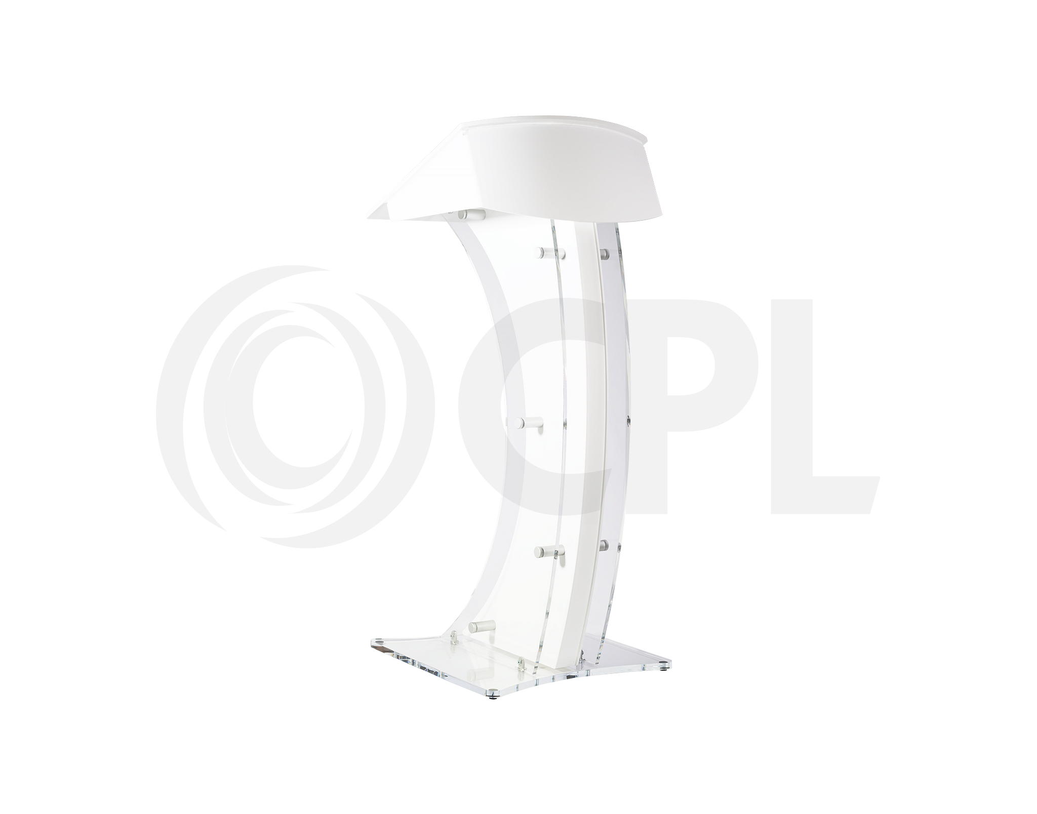 Acrylic Lectern (White) Lecterns, Set & Stage CPL