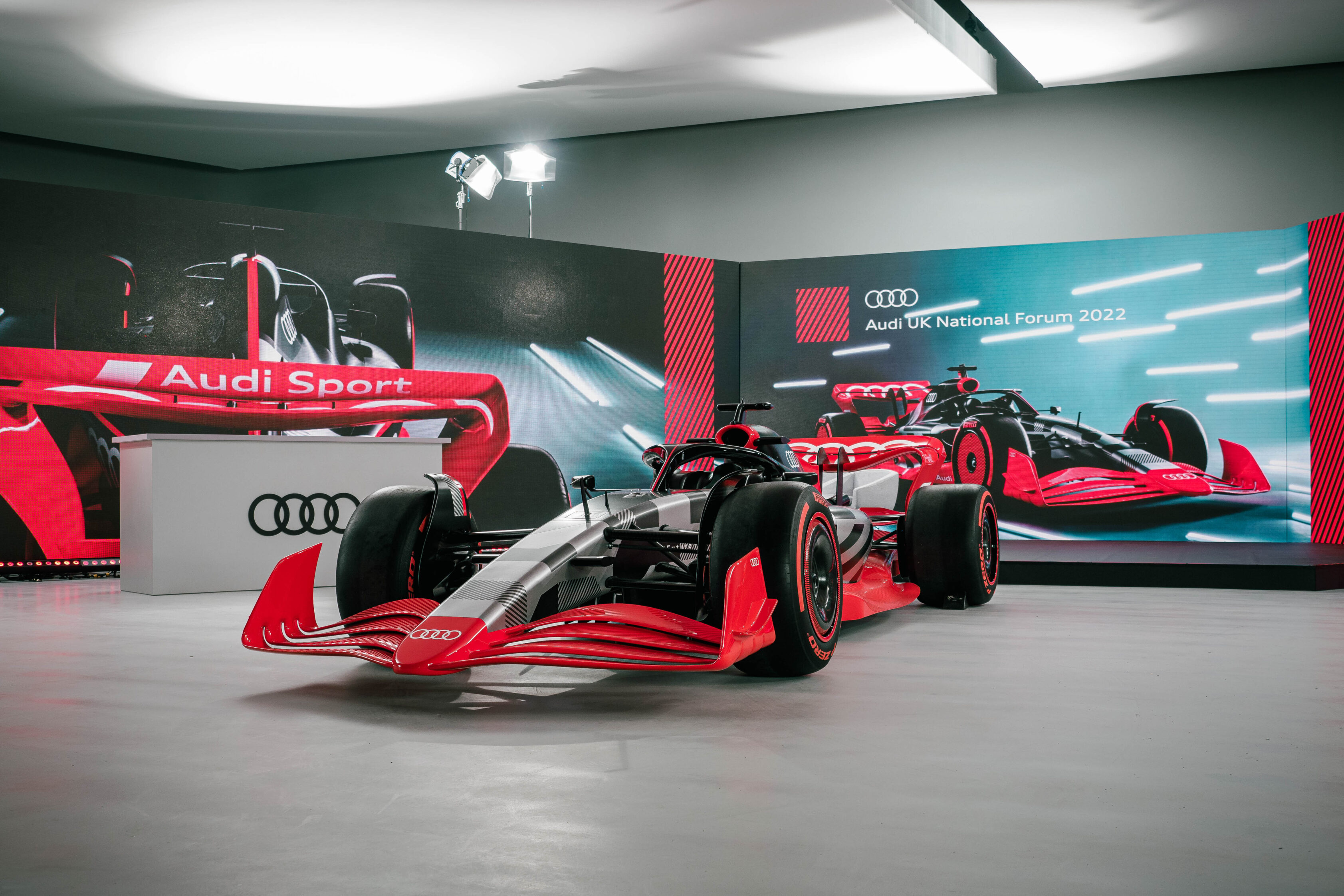 Audi UK National Forum featuring the Audi F1 Car